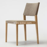 (SD-1001) Modern Hotel Restaurant Wood Frame Fabric Upholstery Restaurant Chair