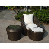 UV-Resistant Rattan Chaise Lounge (WS-06004)