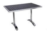 Patio Furniture Aluminum Plastic Wood Dining Table (PWT-15504-S)