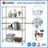 Adjustable Metal Furniture Chrome Wire Shelving Rack for Home