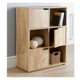 6 Cube 3 Door Wooden Storage Unit Display Shelves Bookcase