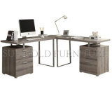 Hot Sale L Shape Corner Grey Computer Desk (SZ-OD457)