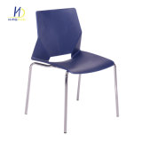 National Italian Design Outdoor Armless Metal Leg Stackable Plastic Chair