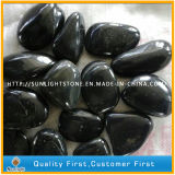 Natural River Stone Black Pebble with High Polished