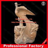 Phoenix Animal Statue Marble Sculpture for Garden Decoration