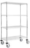 4 Layers Wire Shelving with Caster