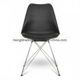 Designer Clear Ergonomic PP Plastic Modern Replica Chrome Legs Dining Chair