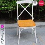 Handmade Dining Chair Metal with Wooden Seat
