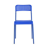 Side Blue Metal Chairs for Living Room