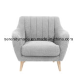 New Design Gray PU Leather/Linen/Velvet Fabric Sofa Chairs for Living Room
