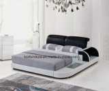 Modern Leather Double Bed for Bedroom Room