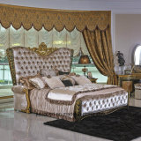 0061 Golden Europ Royal Design Classic Solid Wood King Size Bed