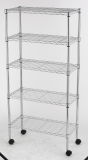 Hot Sale 5 Layers Chrome Metal Household Wire Shelving (LD7535156A5W)