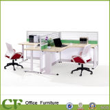 Office Cubicle Desk with Glass and MDF Partition Walls