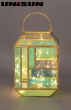 Christmas Decoration Light Glass Craft with Copper String LED Light for Wall Art (17105)