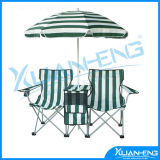 Double Cooler Beach Chair with Umbrella