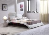 Classic Luxury White Genuine Leather Beds