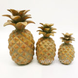 Polyresin Material Fruit Figurine Pineapple Statue for Decoration