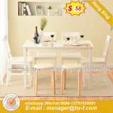 Modern Designed Ultra Clear Glass Top Tempered Dining Table (HX-8DN048)