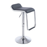 Air Lift Adjustable Barber Swivel PVC Bar Stool with Metal Base Club Chair