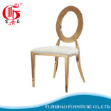Modren Concise Round Back Stainless Steel Chair for Western Restaurant
