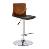 Modern Restaurant Dining Furniture Swivel Wooden Bar Chair (FS-WB1955)