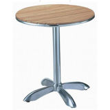 Round Aluminum Wooden Table (DT-06260R2)