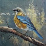 Handmade Bird Oil Paintings for Home Decor
