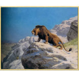 Wholesale High Quality Decoration Oil Painting, Home Decoration Painting, Art Painting (lion on the watch)