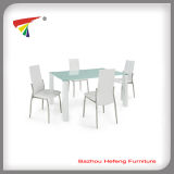 Modern Durable Glass Table Dining Set (DT071)
