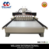 8 Heads Rotary CNC Wood Router Woodworking Engraving Machine (VCT-2025FR-2Z-8H)
