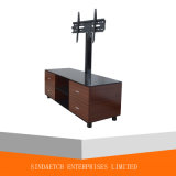 High Quality Tempered Glass MDF LCD Plasma TV Stand Has Drawers