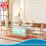LED Light Table Stainless Steel Wedding Dining Table Set (FD-009T)