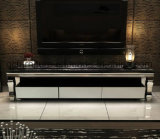 Simple Style Modern Stainless Steel TV Stand with Showcase