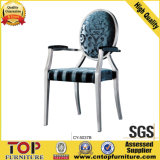 Foshan Factory Metal Restaurant Armest Chair for Restaurant Furniture