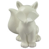 Animal Shapedceramic Craft, Standing The Dog with White Glaze