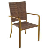 PE Wicker Dining Chair with Aluminum Frame (RC-06007)