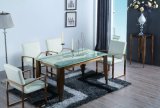OEM Stainless Steel Dining Table with Marble Table Top