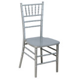 Silver Solid Wood Chiavari Chair for Wedding and Event