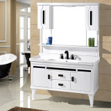 Hot Floor Standing Mirror Cabinet Design PVC Bathroom Cabinet (8007)