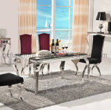 Elegant Home Furniture Black Marble Dining Table