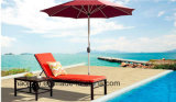 Outdoor /Rattan / Garden / Patio /Hotel Furniture Plastic Wood Lounge Chair & Side Table Set (HS 3022C&HS 3022ET)