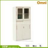 Office Commercial Furniture Glass Door Metal Filing Storage Cabinet (OMNI-XT-09)