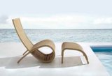 Wicker Chair/PE Rattan Brown Sofa Chair Outdoor Lounge