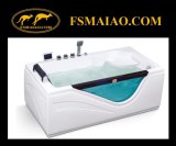 Rectangular Acrylic Freestanding Massage Bathtub W/ Tempered Glass (MG-109)