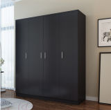 New Design Customized Black or White Woodern Door Wardrobe