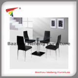Simple Style Cheap Glass Dining Table and Chairs (DT014)