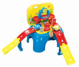Stool Play Set Toy for Real Action Set-Gas Station