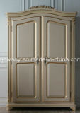 French Style Home Furniture Bedroom Wooden Wardrobe (1601)