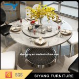 Luxury Rose Gold Paiting Stainless Steel Furniture Dining Table